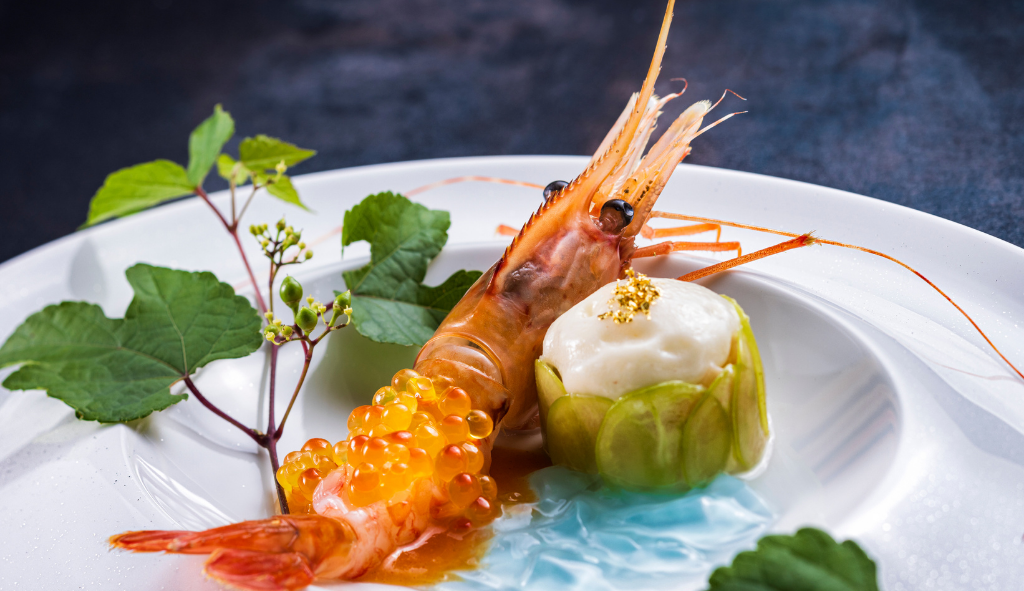 Autumn fruits and seafood from the North Sea