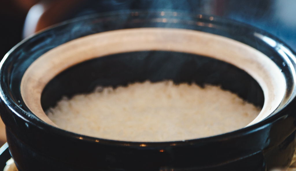Freshly cooked rice